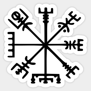 Vegvísir [Viking Compass] Sticker